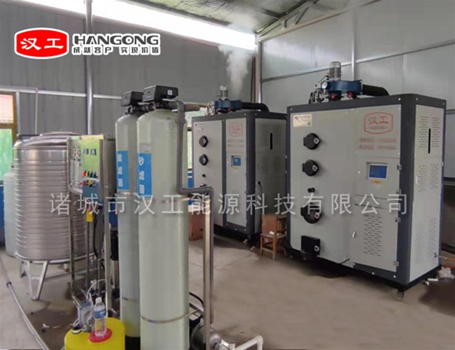 山西客户配套夹层锅反渗透净水机使用案例